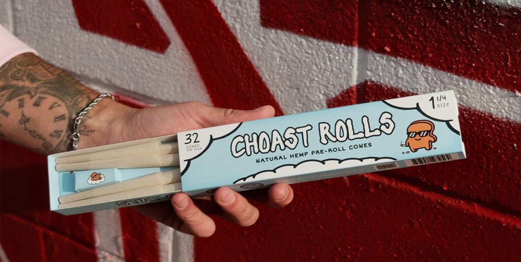 Our 32 pack pre roll cones showcasing one of the rolling paper sizes and types which would be 1 1/4