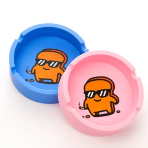 Our choast silicone ashtrays. Inside you see our choast character. 4 grooves to hold your smokes