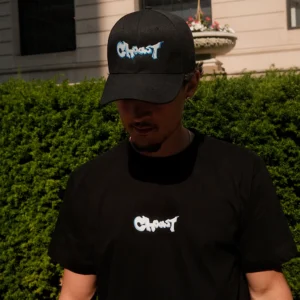 Our Grafftee on our model in a lifestyle image.