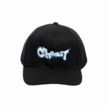 The front of our Choast GraffCap. A strapback hat that is adjustable in sizing.
