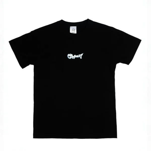 Front image of our GraffTee. Choast written on the front of the shirt in a graffiti type design