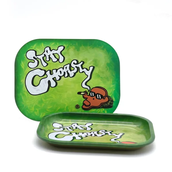 Both the lid and tray setup with the lid in the background and the tray in front
