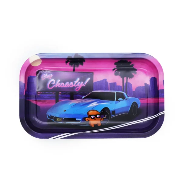 The Miami Vice rolling tray, showing the inside of the tray.