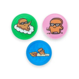 Our 3 choast 3 piece acrylic grinder. Comes in colors blue, pink and green