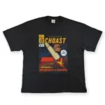 a front shot of our oversized choast comic book t-shirt.